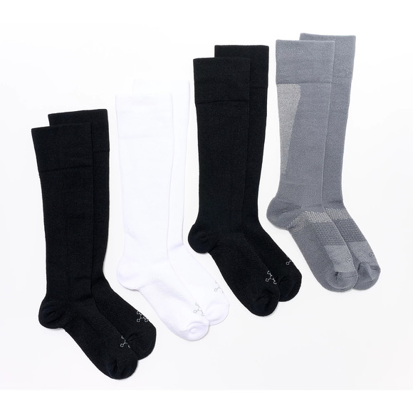 4 Pack Tommie Copper Basic 4 Pack UltraTemp & UltraGuard OTC Socks - Medium